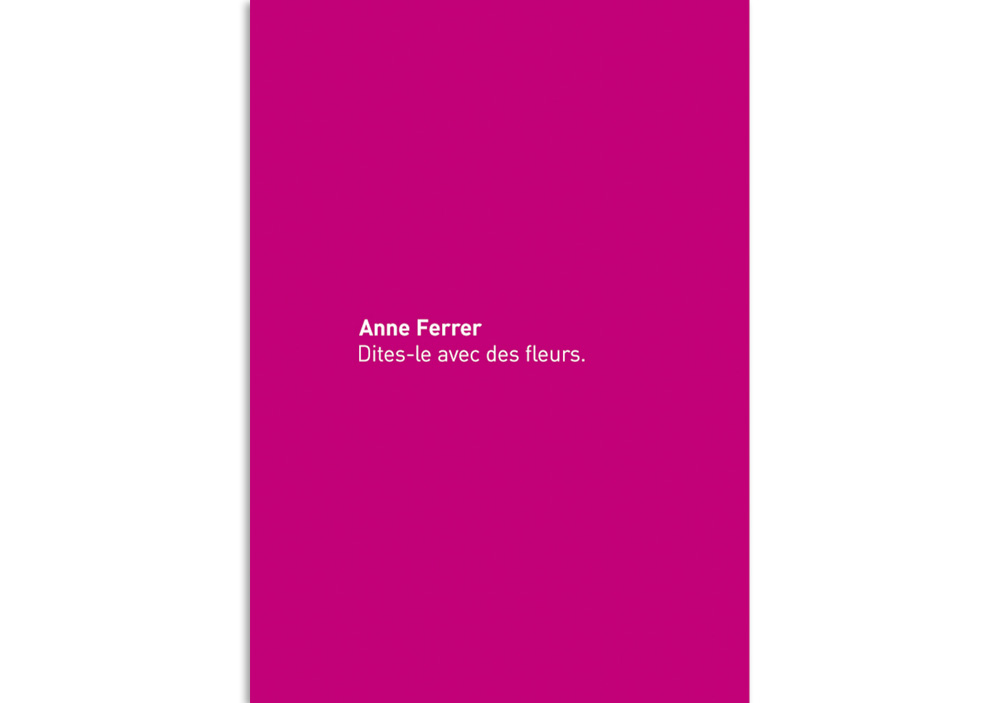 Catalogue art Anne Ferrer par Restez vivants Direction artistique graphisme